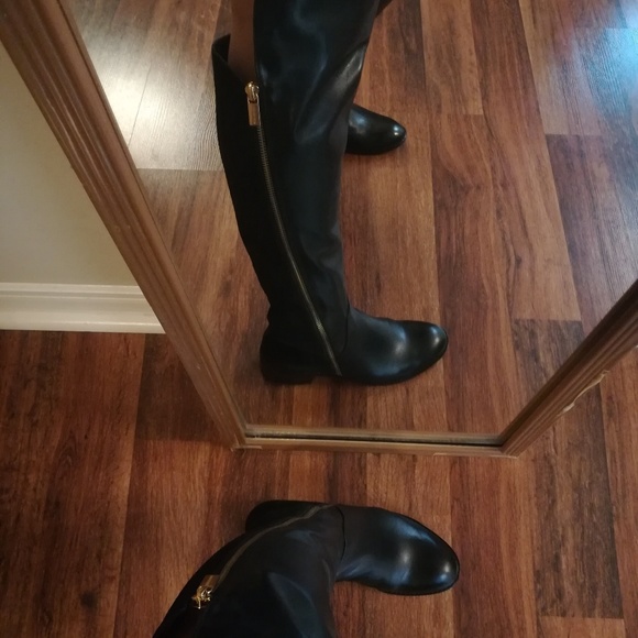 Michael KORS BERKLEY RIDING ANKLE LEATHER BOOTS 5.5 5.5M - Picture 3 of 8